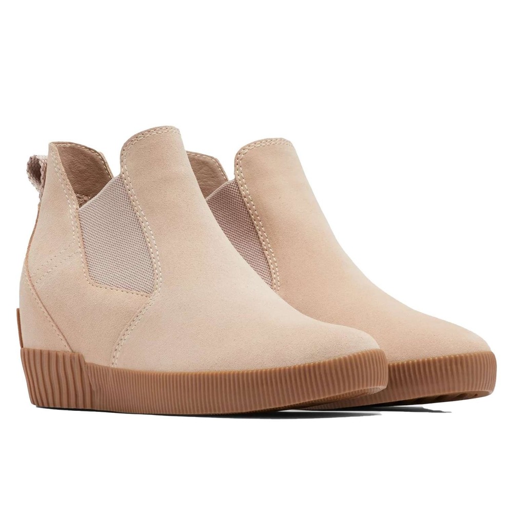 Sorel Out N About Slip-On Wedge Womens 8 Suede Ankle Booties Waterproof Shoes
